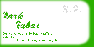 mark hubai business card